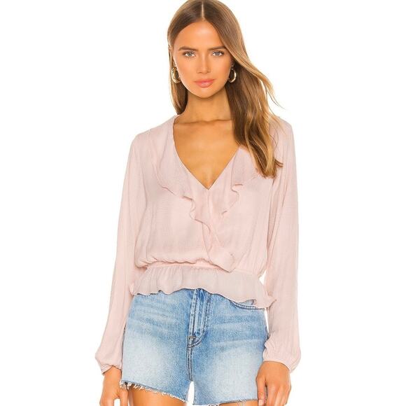 Show Me Your MuMu Pink Speckle Dots Brewster Top Size XS - Picture 9 of 9